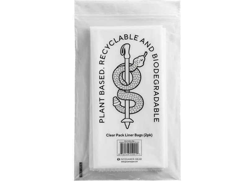 Gossamer Gear Clear Waterproof Pack Liners - 2pk